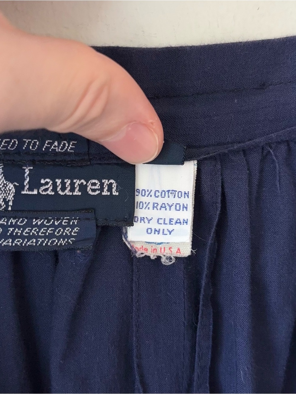 Ralph Lauren Deep Navy Button-Front Midi Skirt - Picture 10 of 16